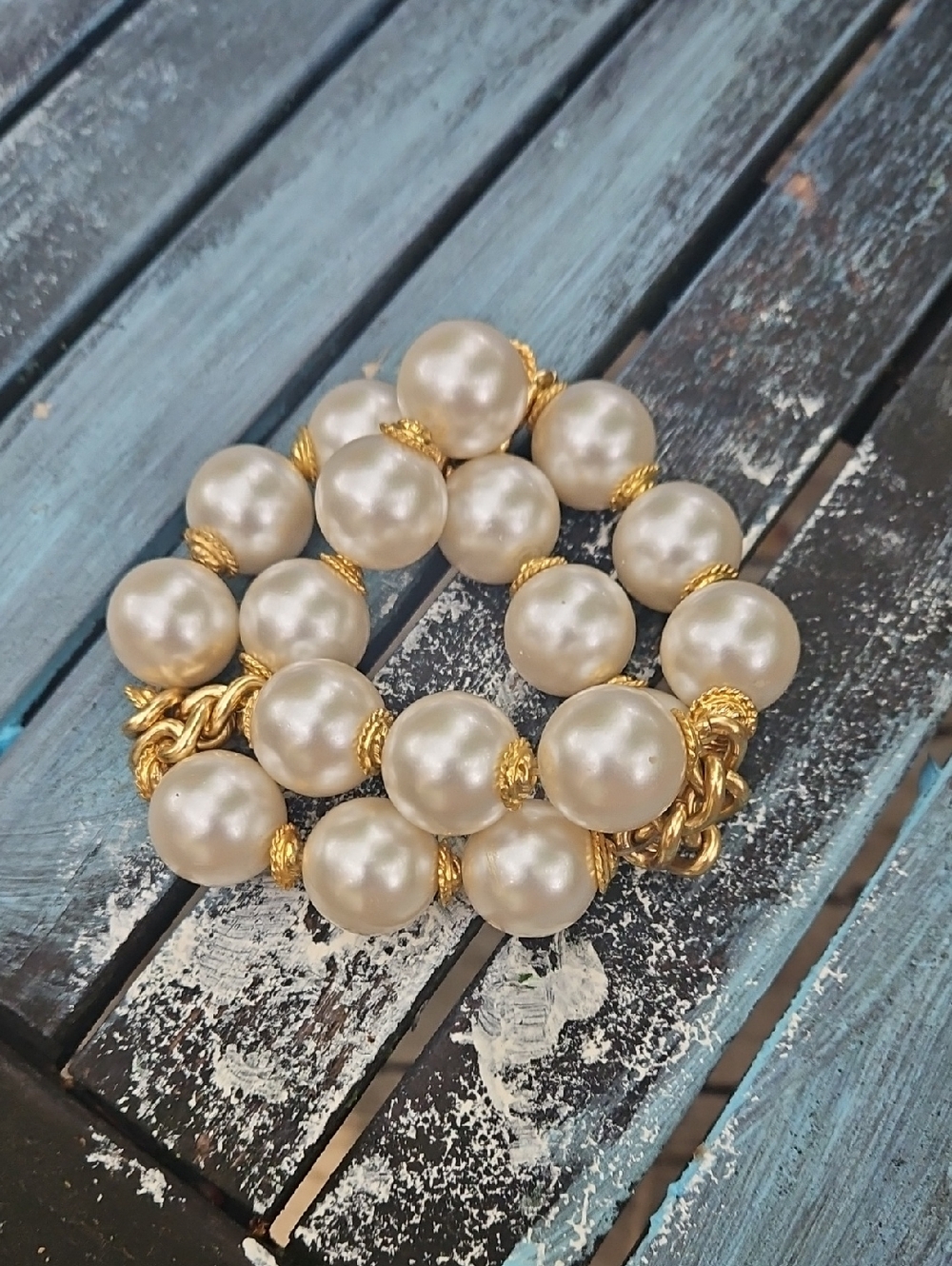 Big PEARL COSTUME BRACELET